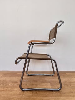 Sedia Karel Ort Chrome Bauhaus di Hynek Gottwald - 1930