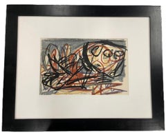 Karen Appel (Dutch, geb. 1921-d. 2006) Abstrakte signierte E/A Lithographie, 1950.