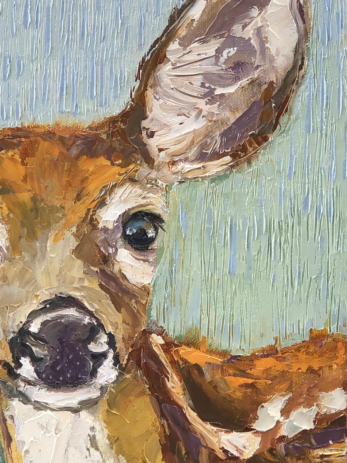 Gentle Curiosity, Oil Painting For Sale 1