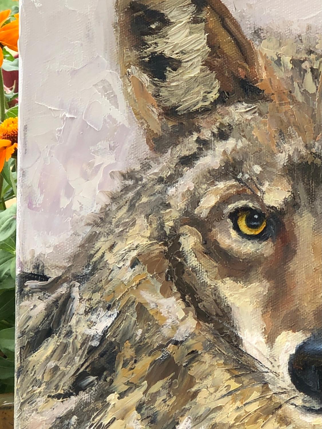 Riley Coyote, Oil Painting For Sale 1