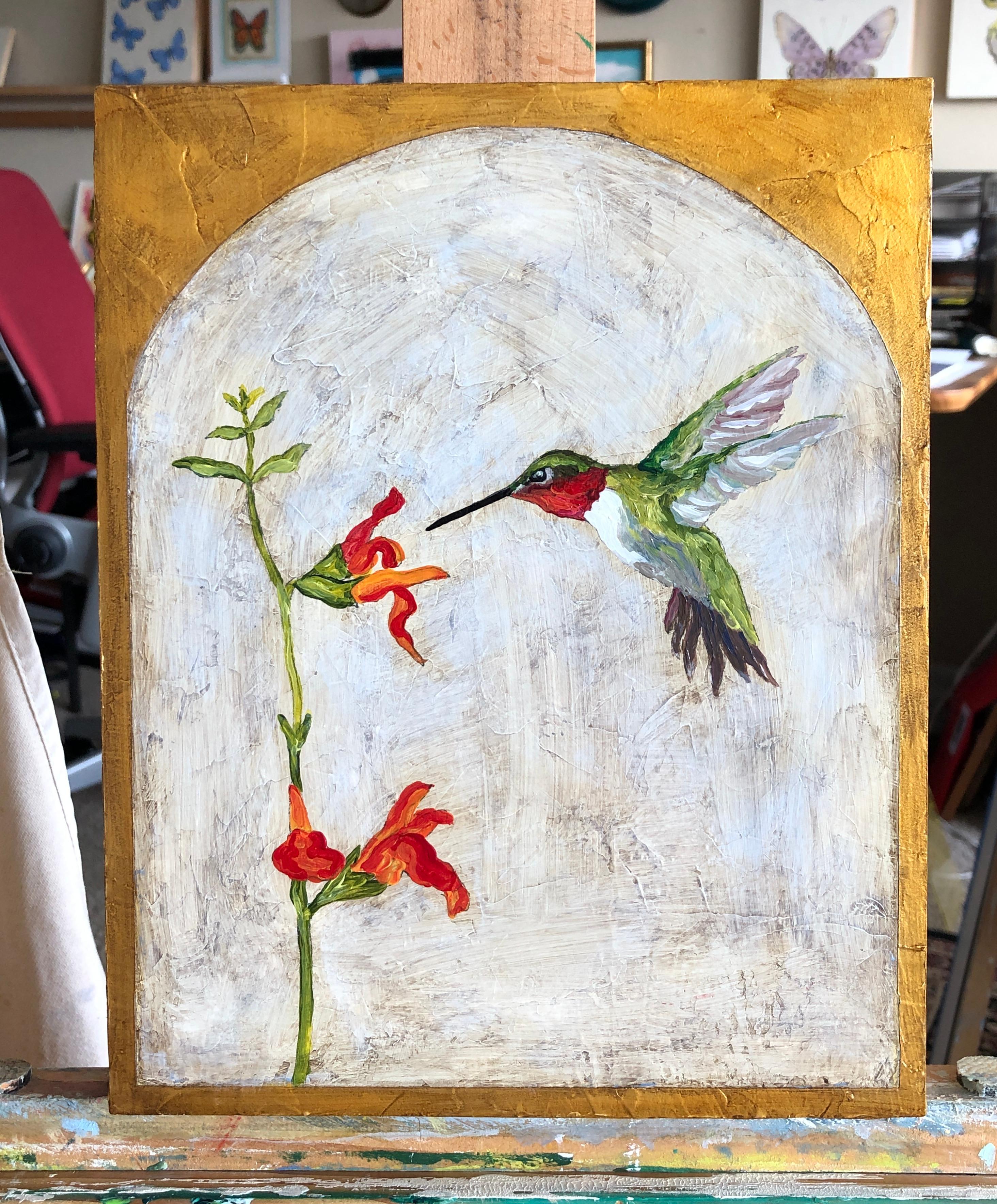 Dulce Néctar, Pintura Original - Painting Contemporáneo de Karen Barton