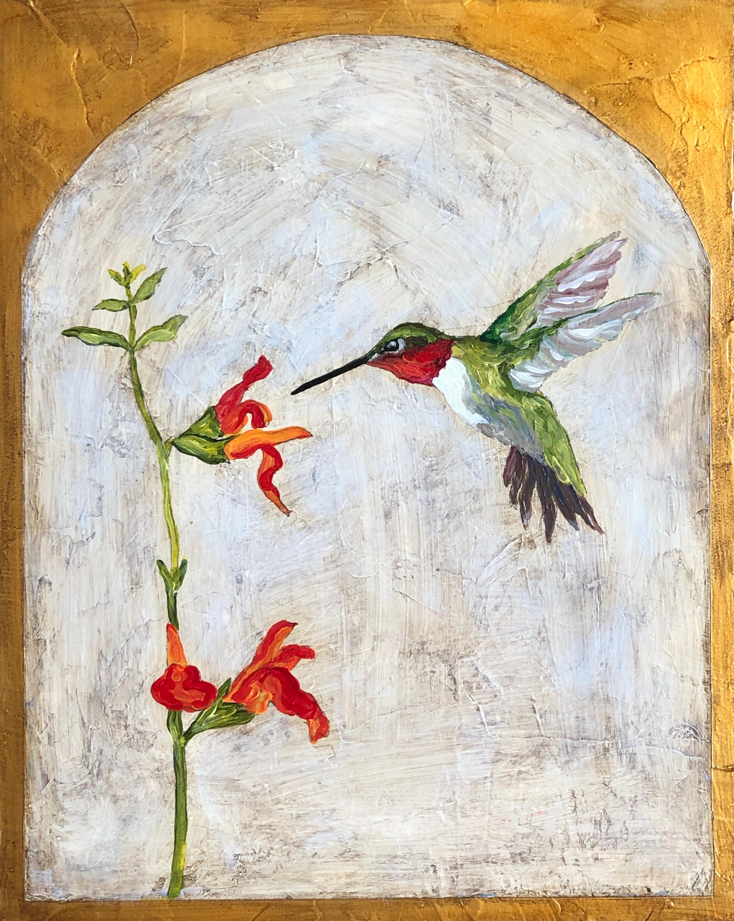 Animal Painting de Karen Barton - Dulce Néctar, Pintura Original