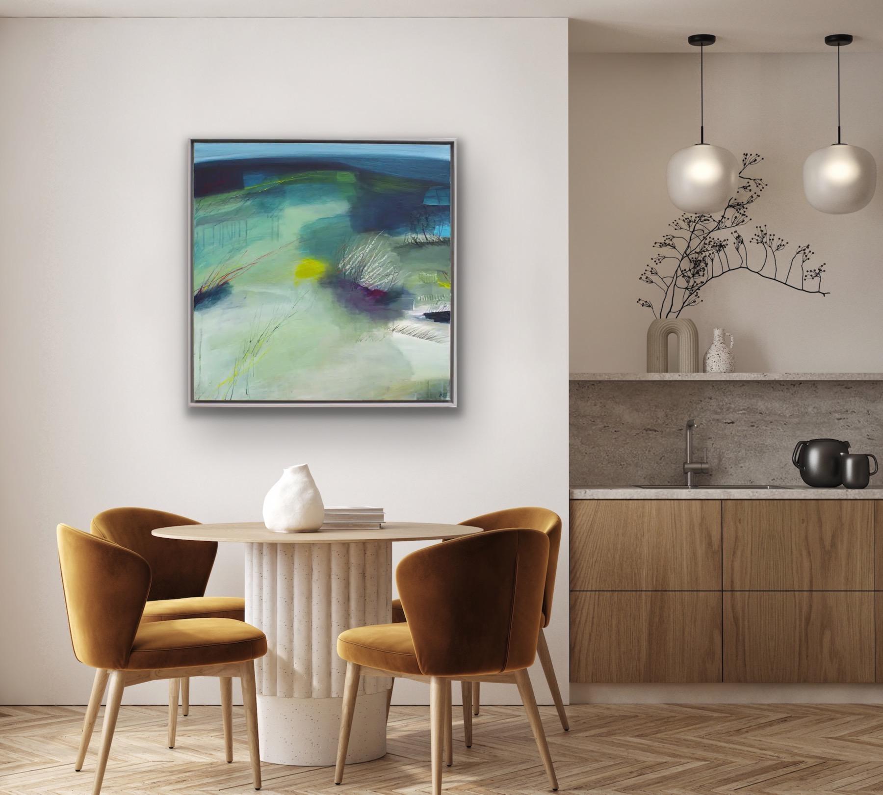 A través de la tierra, Pintura original, Paisaje Arte abstracto en venta 4
