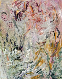 Windswept by Karen Blair, Large Vertical Contemporary Abstract Painting