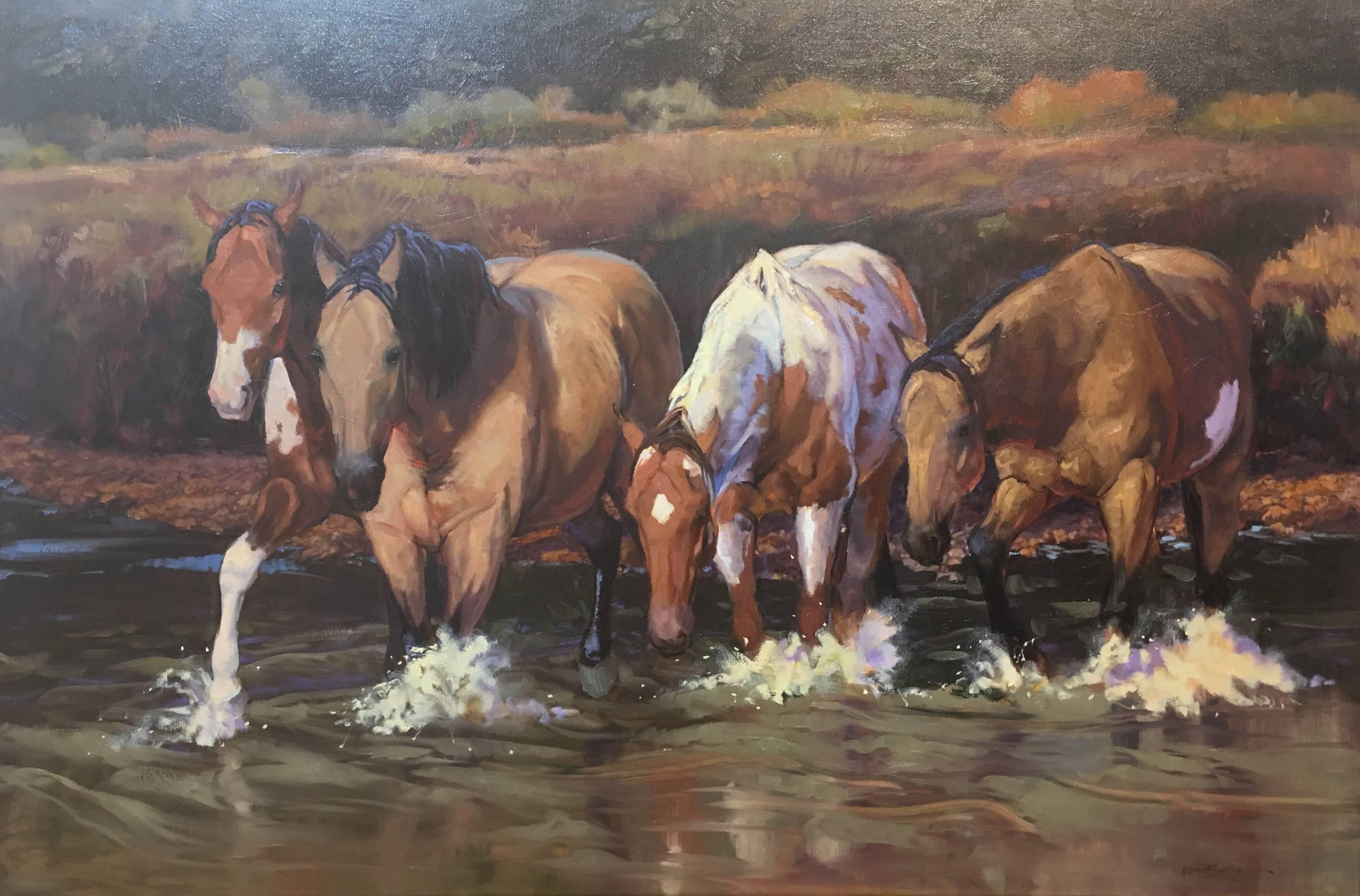 Gentle Waters - Painting by Karen Bonnie