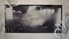 Urban Art Pinhole Photo Transparency and Lucite "Board"