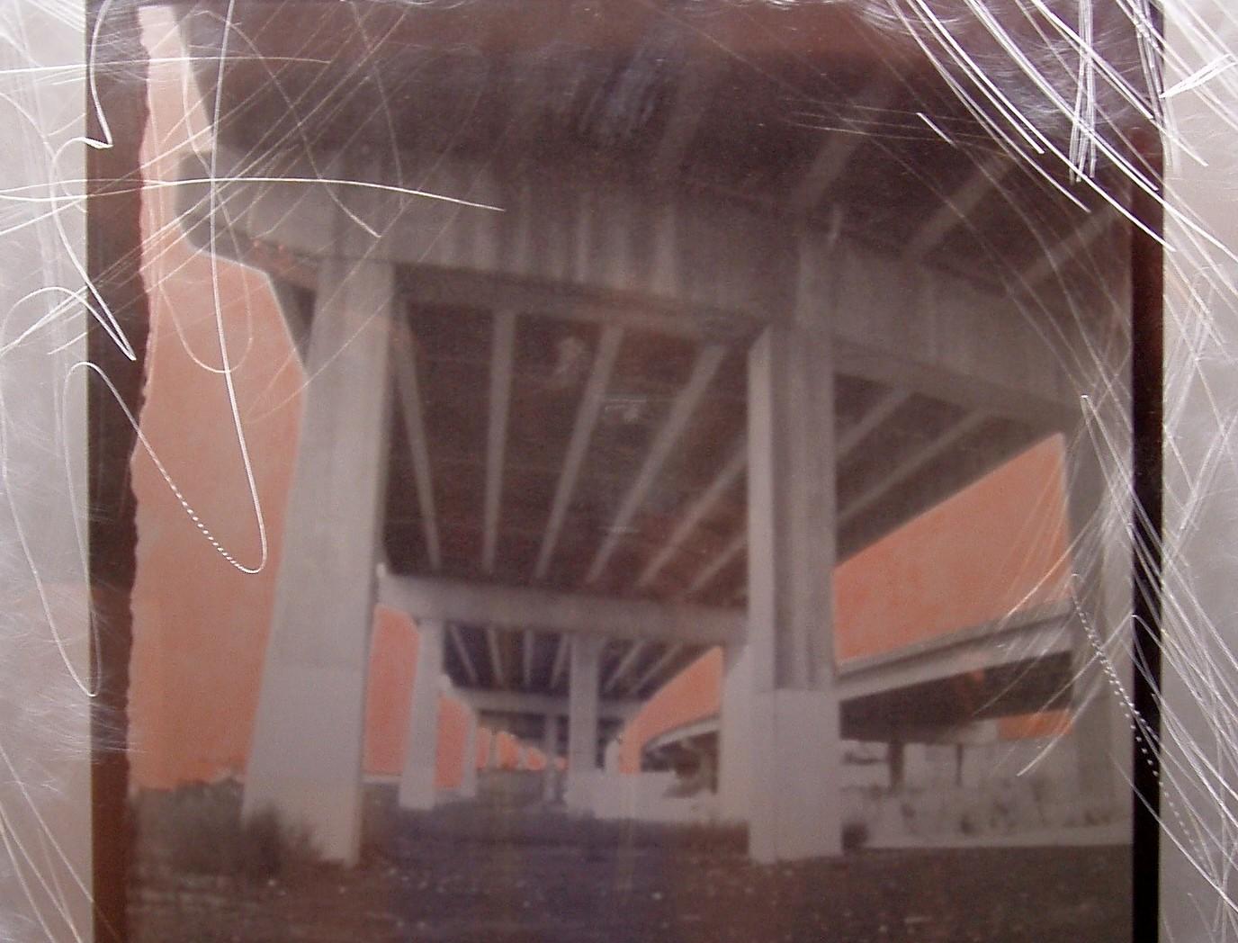  Urban Art Pinhole Photo Transparency and Lucite 