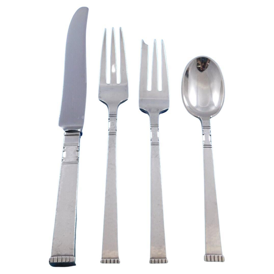 Karen by Old Newbury Crafters Sterling Silver Flatware Set 8 Service 36 Pieces