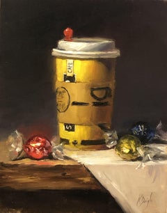 Coffee and Chocolate, Painting, Oil on Canvas
