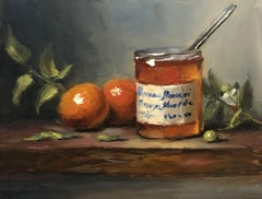 Marmalade and Clementines, Painting, Oil on Wood Panel