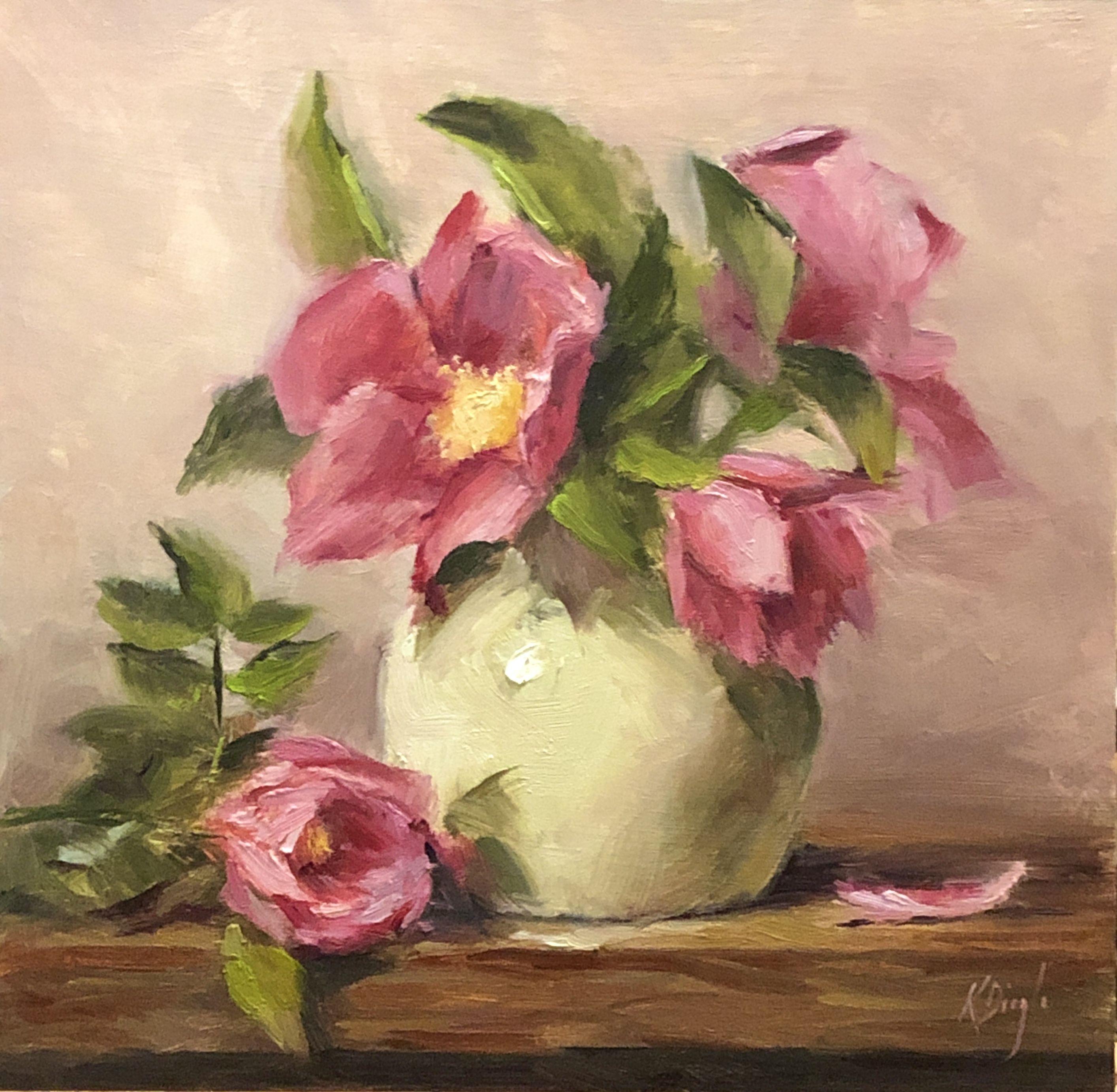 Painted alla prima or wet in wet and finished in one setting. I believe in only using quality materials and varnish all my paintings for protection. This is painted on a 3/4â€