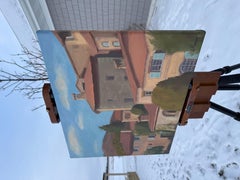 Saint-Paul-de-Vence Village, Oil Painting