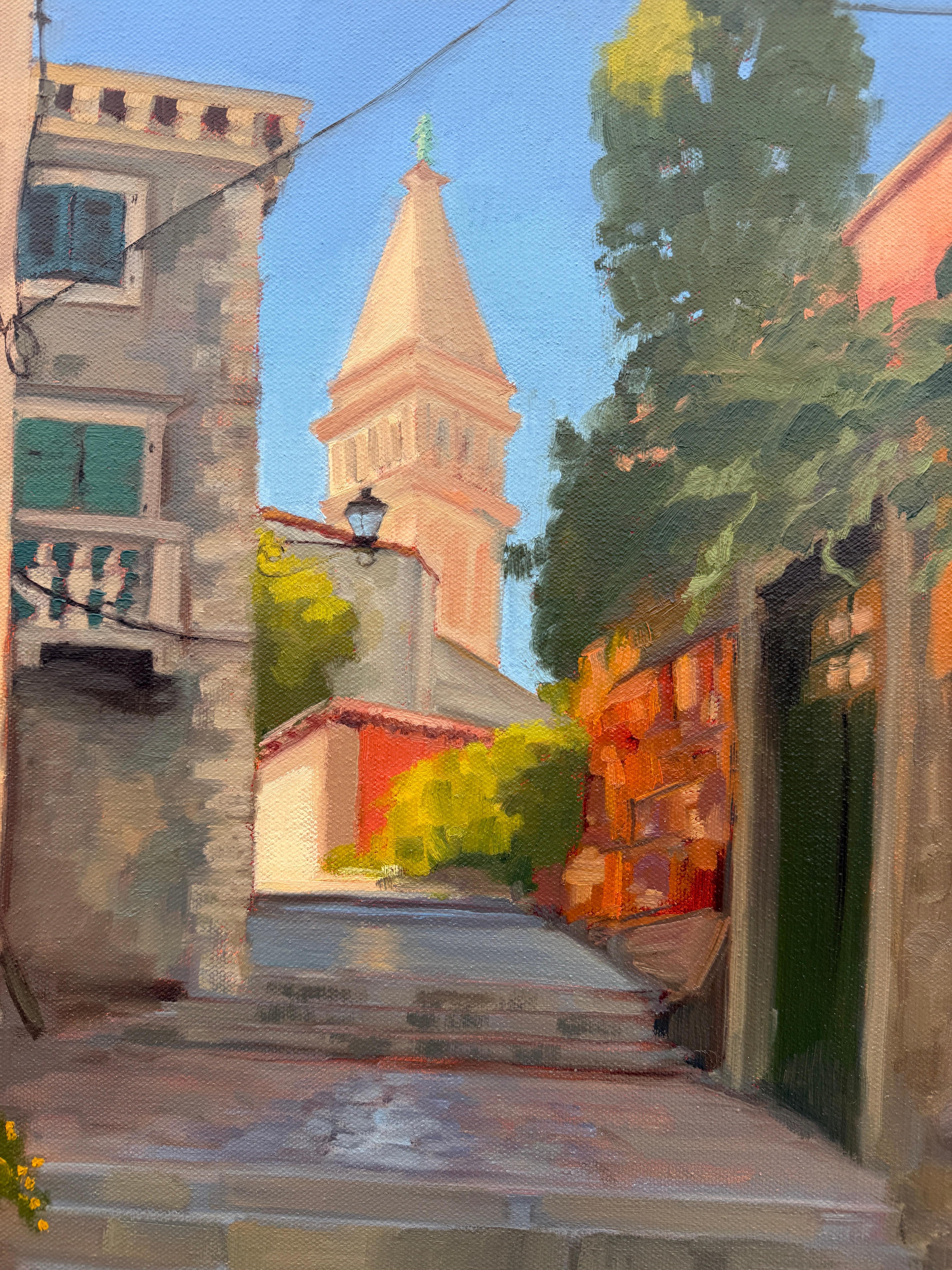 The Old Town, Rovinj, Ölgemälde im Angebot 1