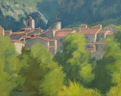Village in Provence, Oil Painting