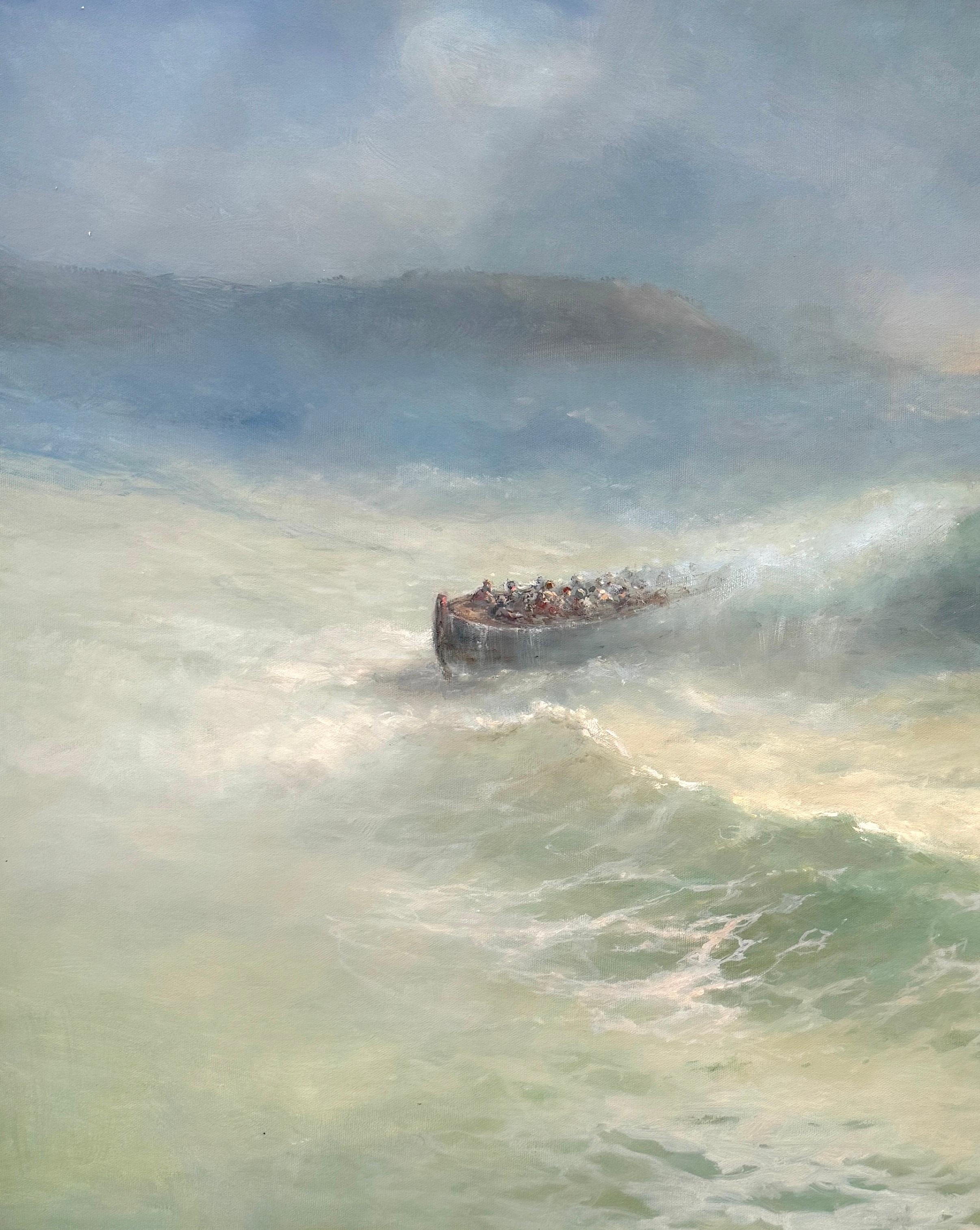Después de la tormenta, Impresionismo Pintura al óleo original, Única en su género - Painting Académico de Karen Darbinyan