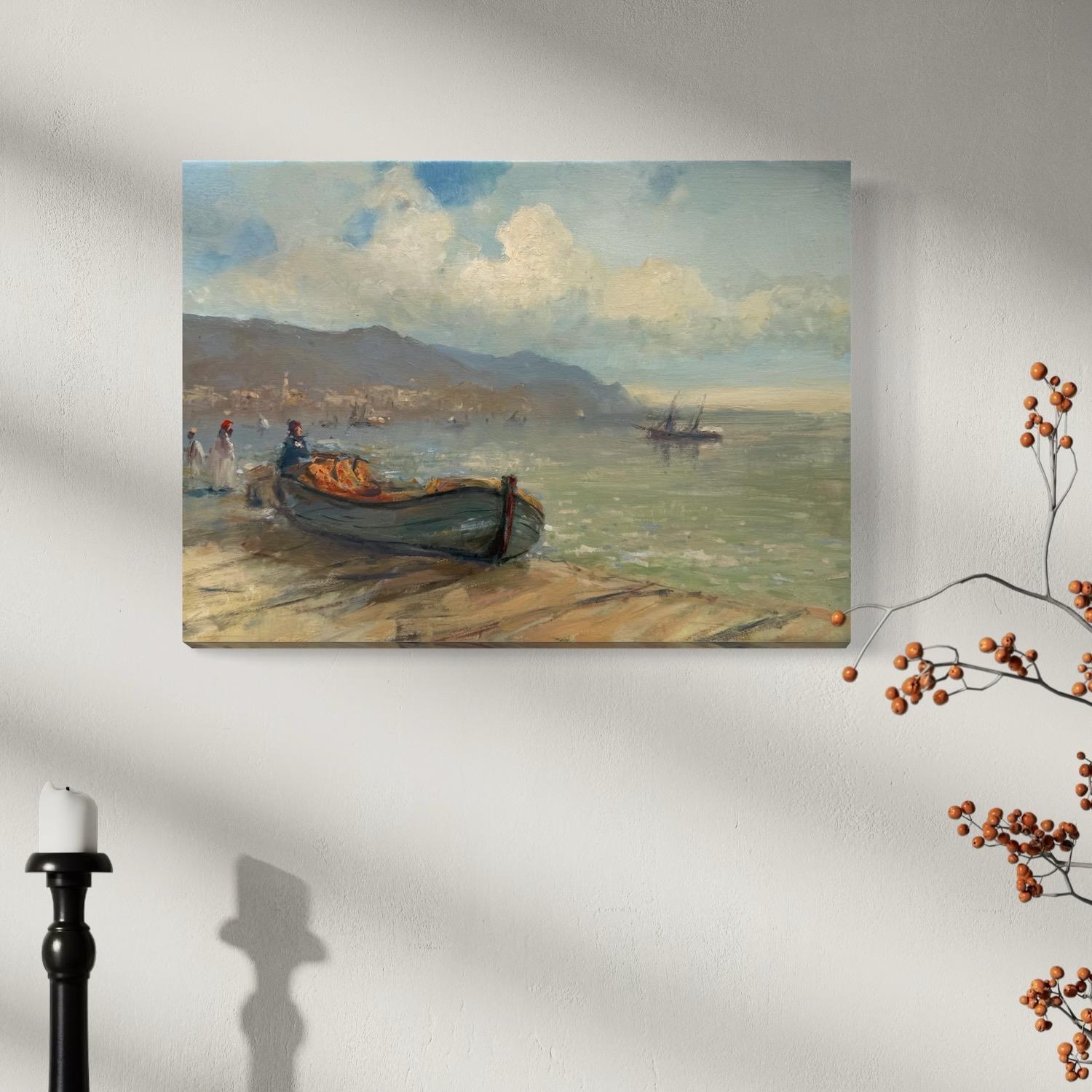 Künstlerin: Karen Darbinyan
Werk: Original Ölgemälde, Handgemachtes Kunstwerk, Unikat
Medium: Öl auf Leinen,
Jahr: 2025
Stil: Impressionismus
Titel: Boot am Ufer
Größe: 11
