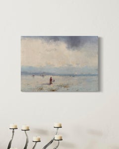 Peinture à l'huile originale sur lin,  Prêt à être accroché