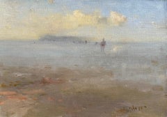 Coastal Silence Original Oil Painting on Linen,  Ready to Hang