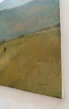 Landwirt, Landschaft, Original Ölgemälde, Unikat