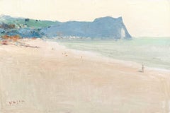 Brezza mattutina, costiera, Impressionismo, Pittura ad olio originale, Pezzo unico