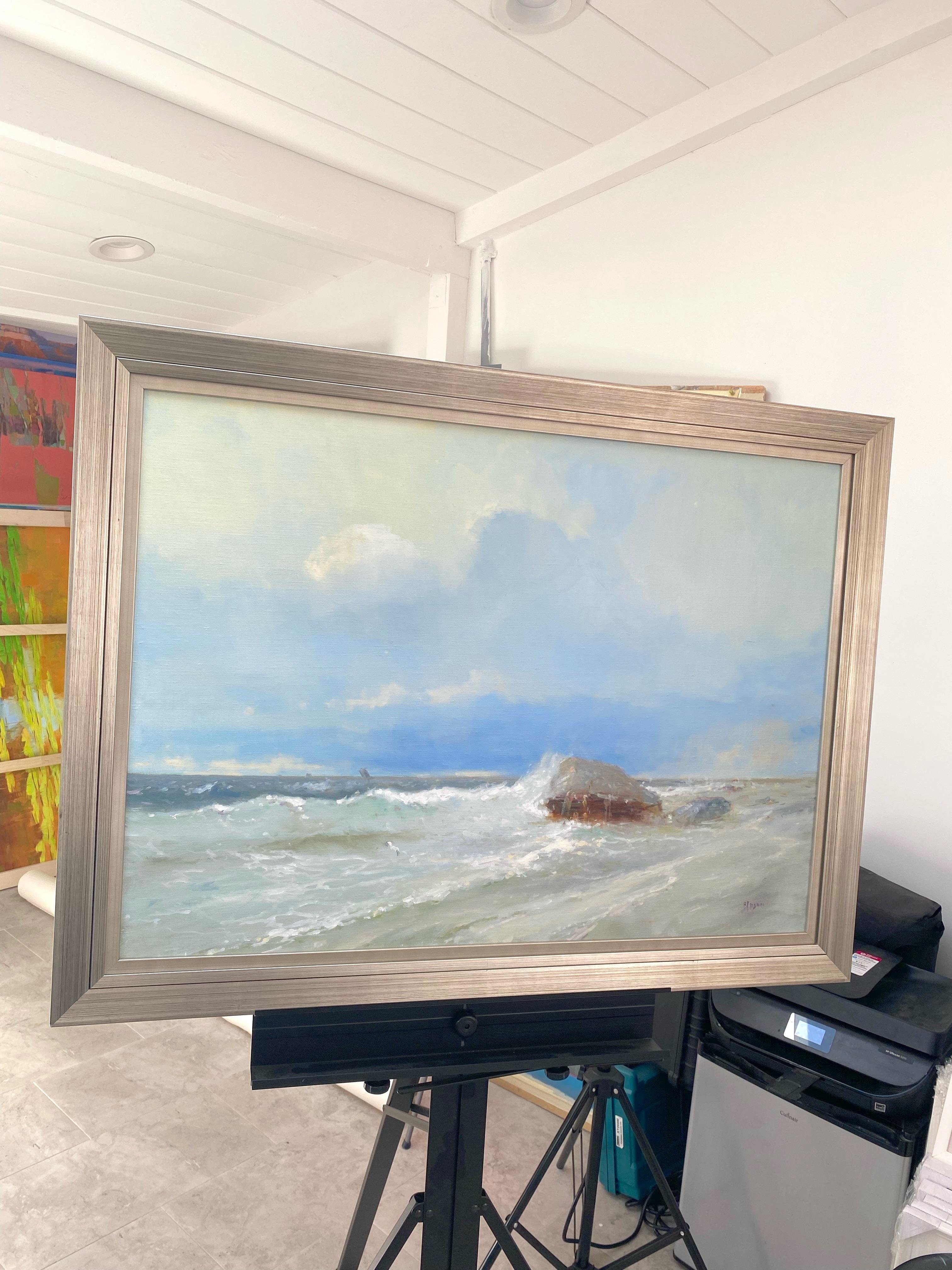 Artist: Karen Darbinyan
Work: Original Oil Painting, Handmade Artwork, One of a Kind
Medium: Oil on Linen,
Year: 2021
Style: Impressionism
Subject: Ocean Cliff
Size: 25