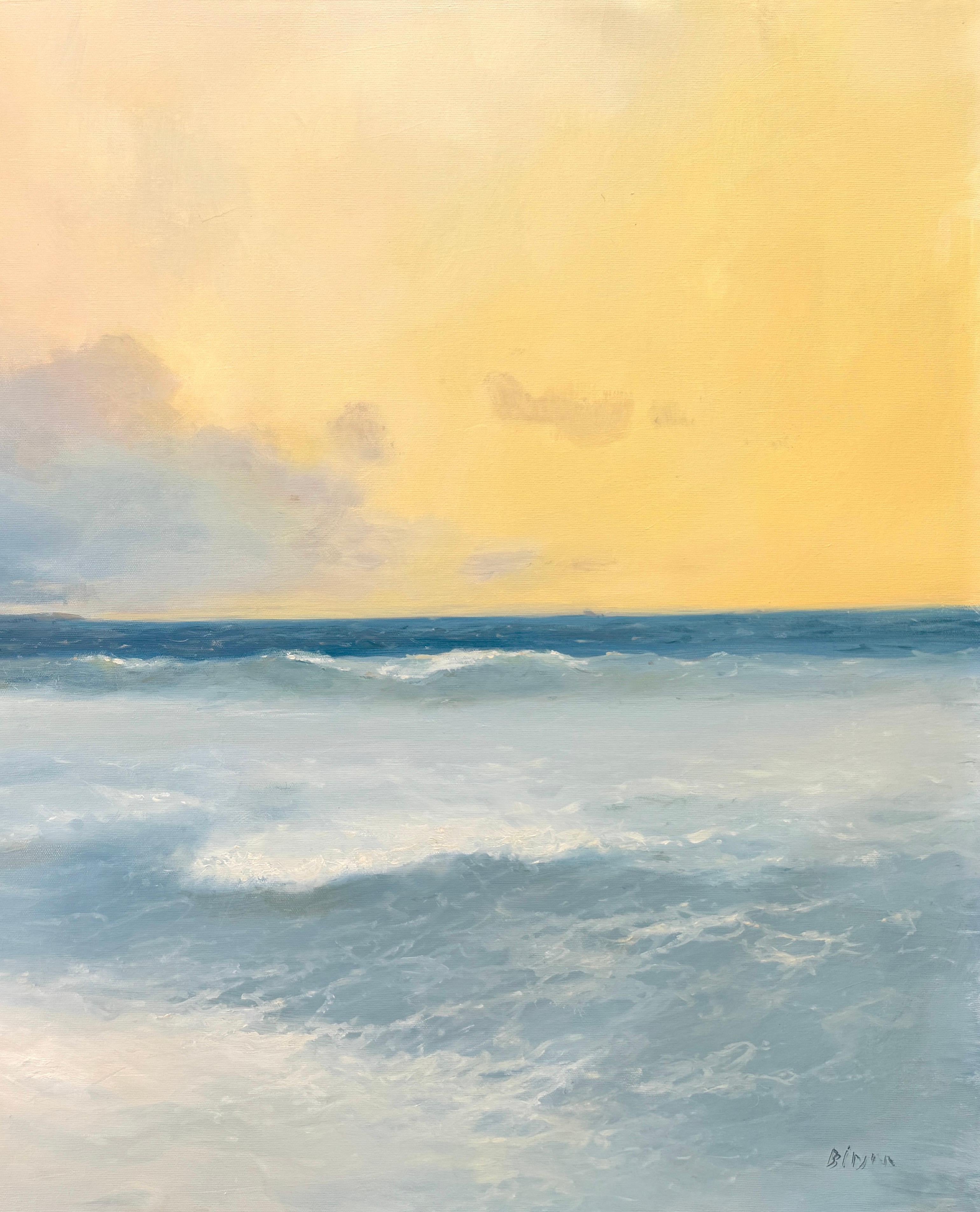 Ocean Side, Pittura a olio originale dell'impressionismo, pezzo unico - Painting Accademia di Karen Darbinyan