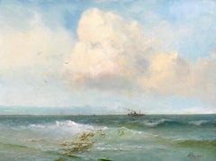 Ocean View, Original oil Painting, Framed