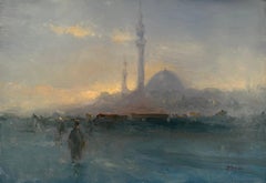 Santa Sofía, Ciudad, Pintura al óleo original, Única en su género