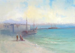 Seashore, Original oil Painting, Framed