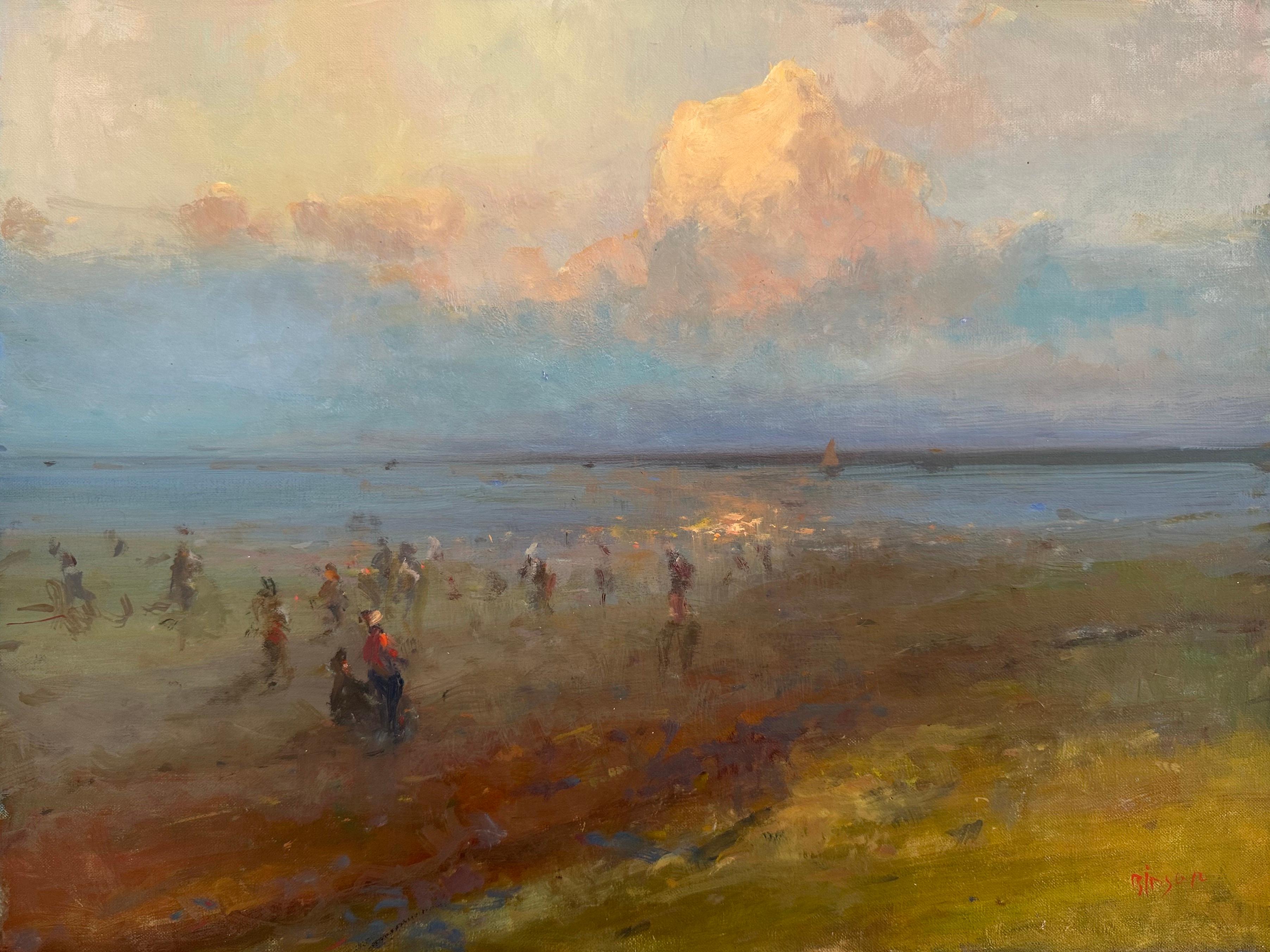 Seashore, Original oil Painting, One of a Kind
