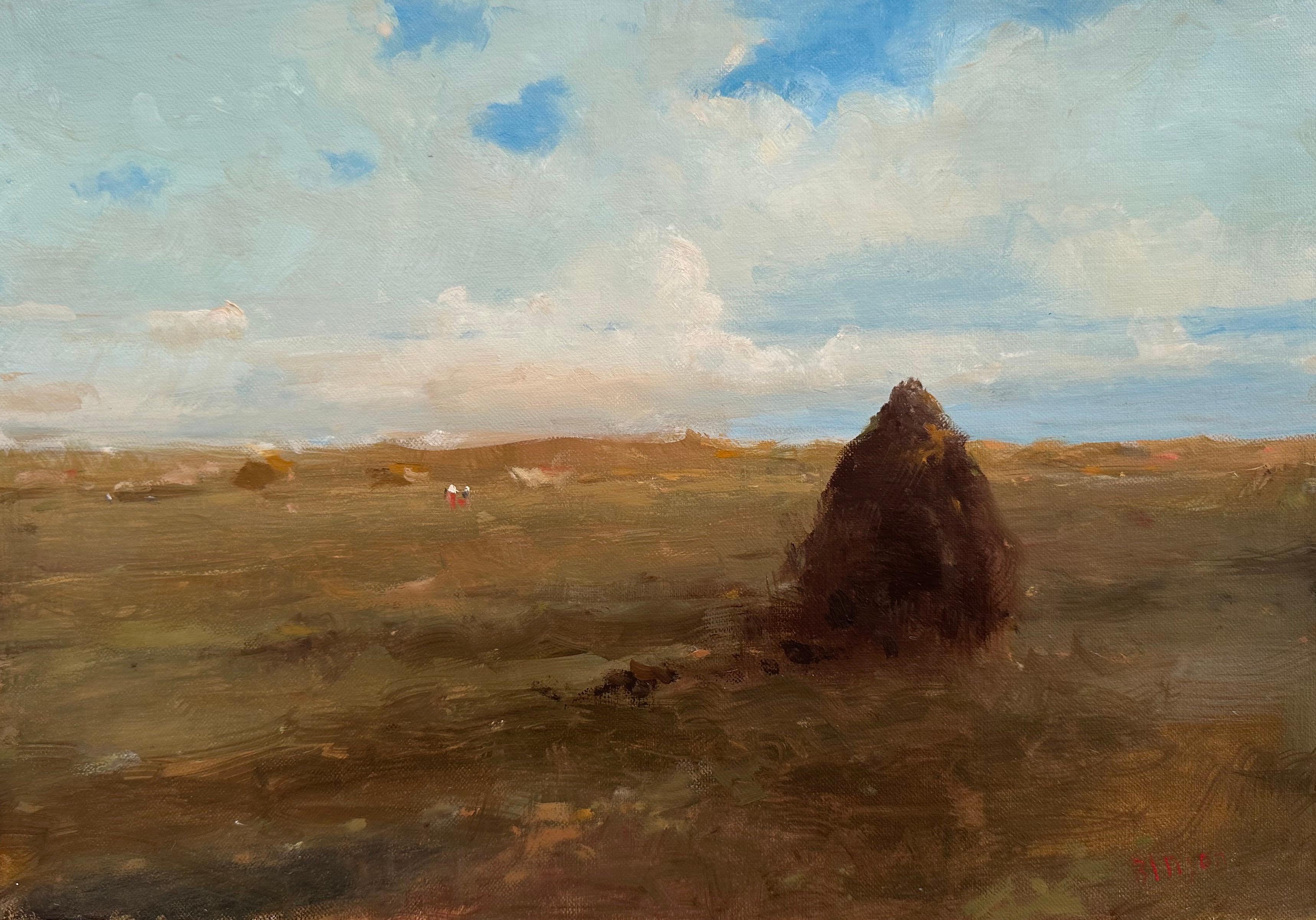 Karen Darbinyan Landscape Painting - Stack, Landscape, Original oil Painting, One of a Kind