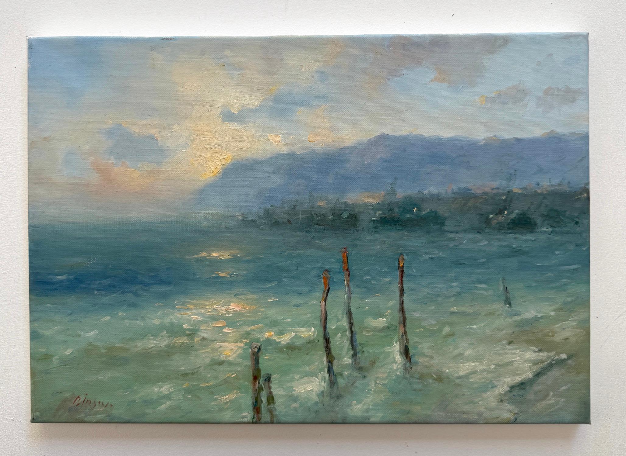 Peinture à l'huile originale sur lin,  Prêt à être accroché - Painting de Karen Darbinyan