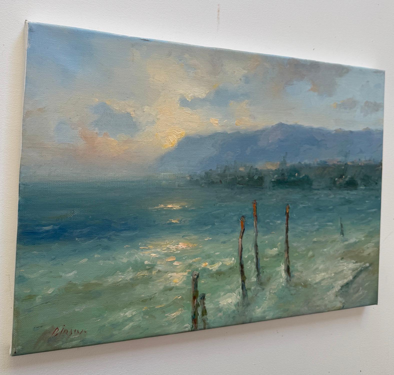 Peinture à l'huile originale sur lin,  Prêt à être accroché - Impressionnisme Painting par Karen Darbinyan