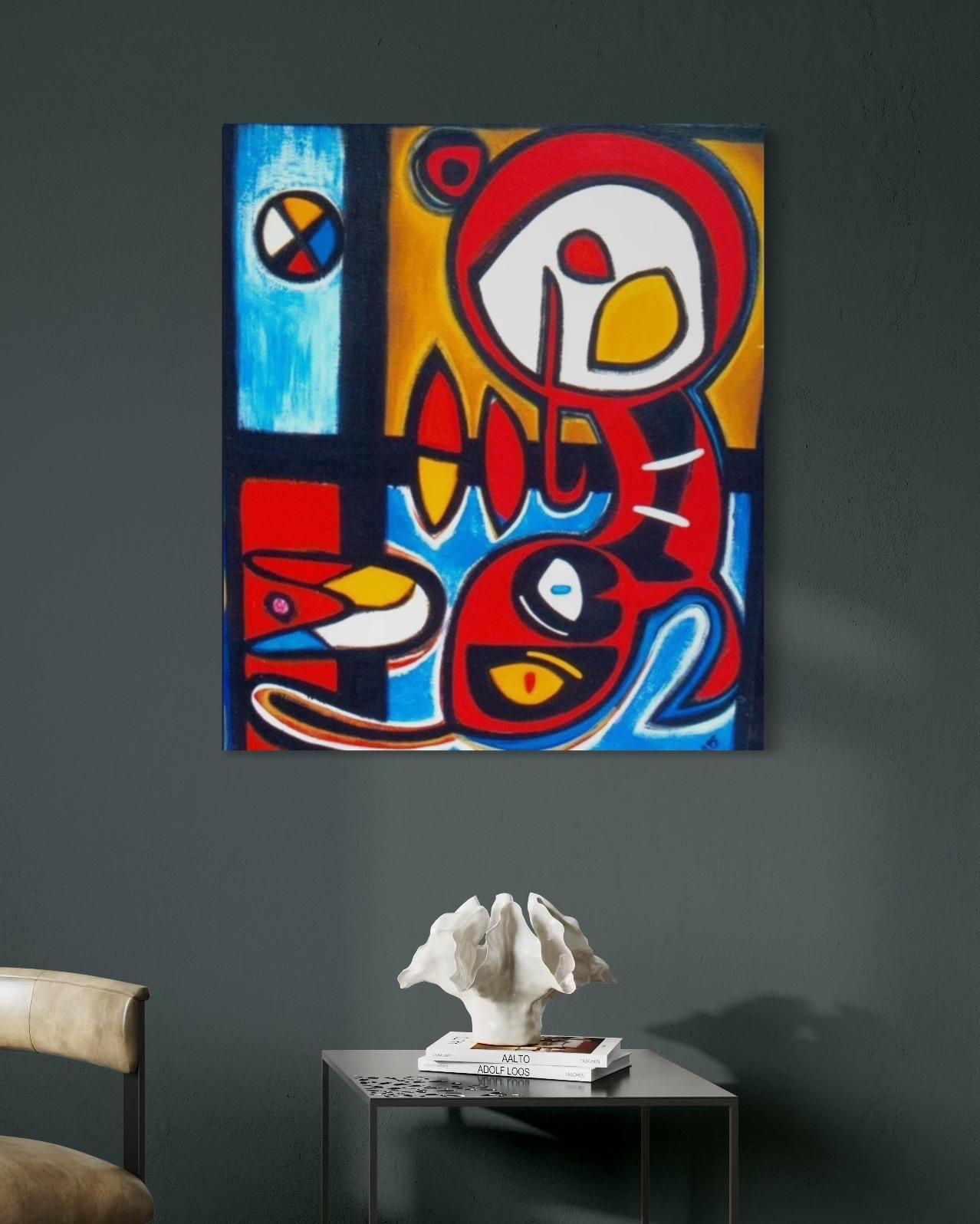 Abstraktes Gemälde Avantgardistisches Originalgemälde Zum Aufhängen bereit
Künstlerin: Karen Dolukhanyan
Titel: Katze
Medium: Öl auf Leinwand
Jahr: 2020
Stil: Abstrakte Kunst, Avant-Garde
Abmessungen: 39