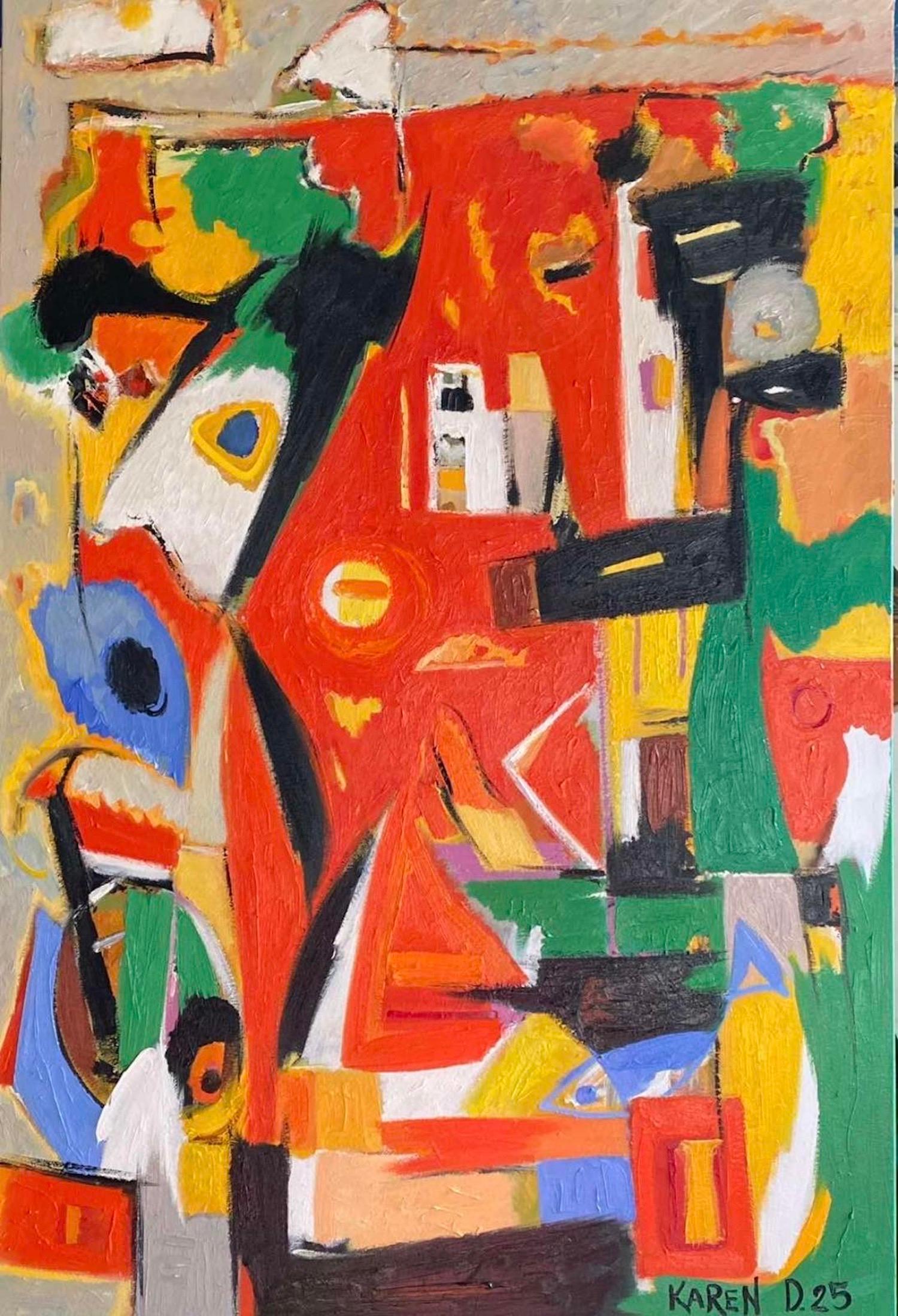 Important small things Contemporary Art Avant- Garde Original Oil Painting