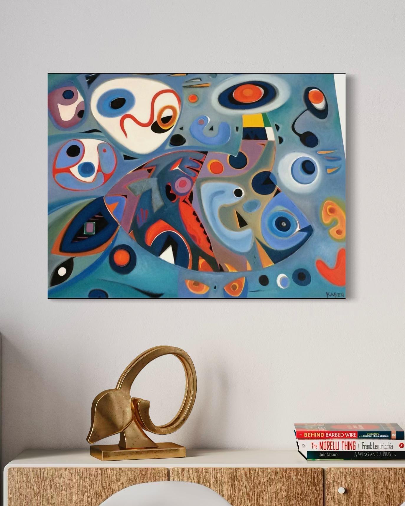 Abstraktes Gemälde Avantgardistisches Originalgemälde Aufhängefertig
Künstlerin: Karen Dolukhanyan
Titel: Ozean
Medium: Öl auf Leinwand
Jahr: 2020
Stil: Abstrakte Kunst, Avant-Garde
Abmessungen: 39