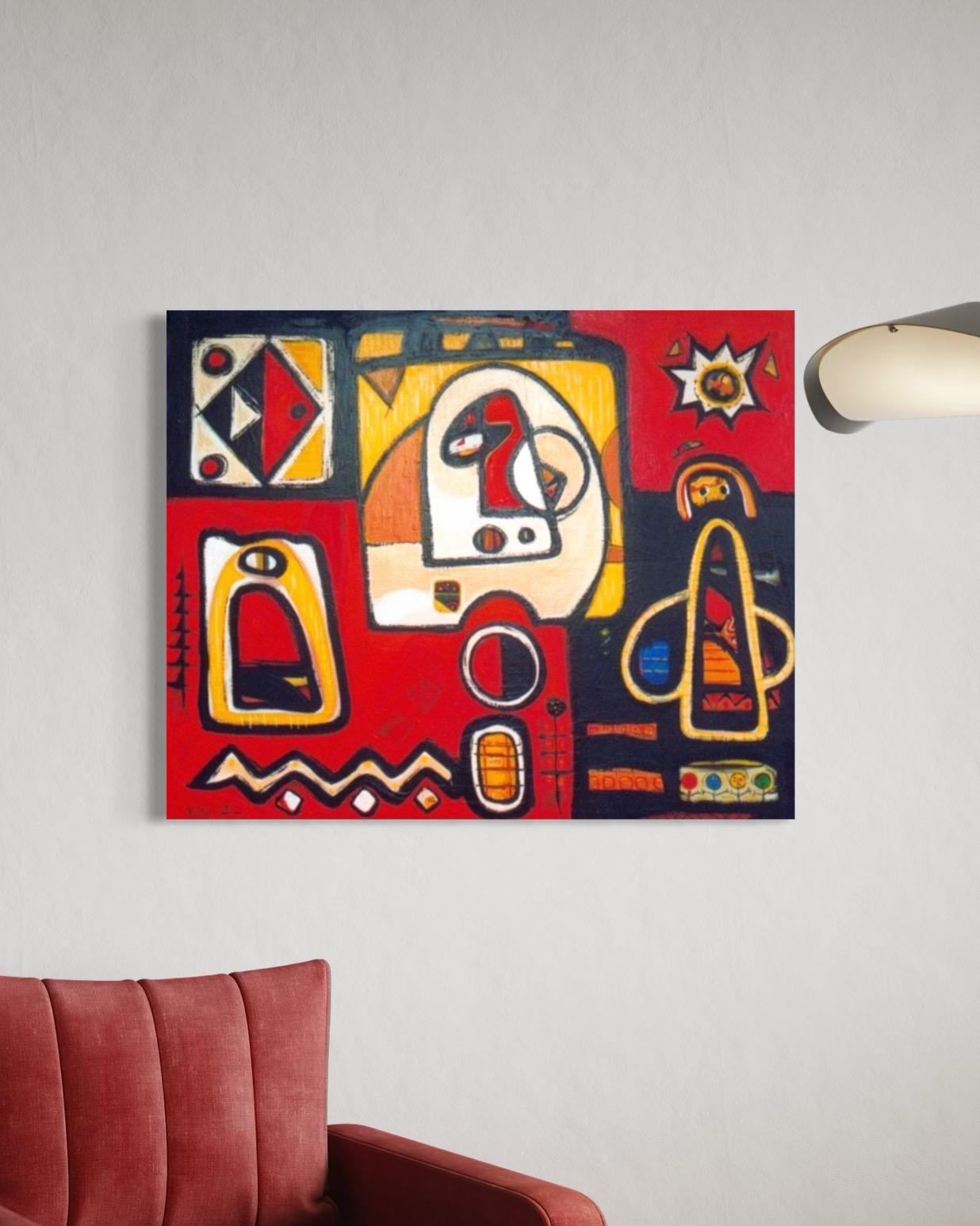 Abstraktes Gemälde Avantgardistisches Originalgemälde Aufhängefertig
K�ünstlerin: Karen Dolukhanyan
Titel: Rot und Schwarz
Medium: Öl auf Leinwand
Jahr: 2020
Stil: Abstrakte Kunst, Avant-Garde
Abmessungen: 31