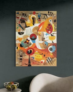 Scammer in the City Abstract Contemporary Art Avant- Garde Original Painting
