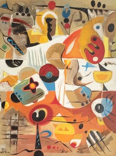 Scammer in the City Abstract Contemporary Art Avant- Garde Original Painting