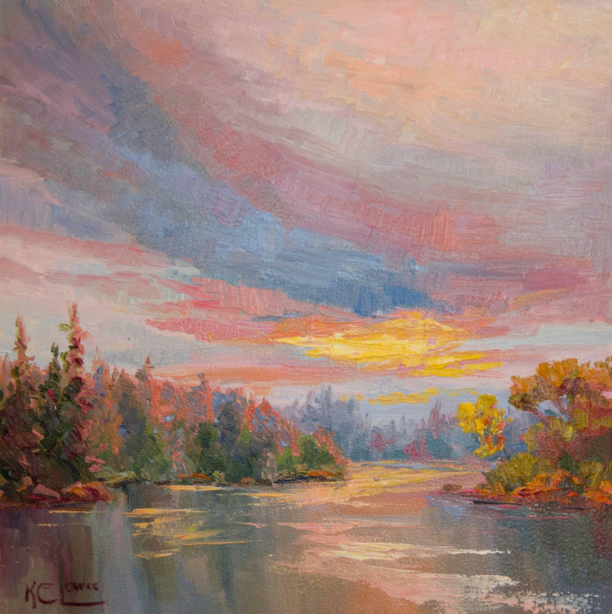 Karen E. Lewis Landscape Painting - Glimpse of Light