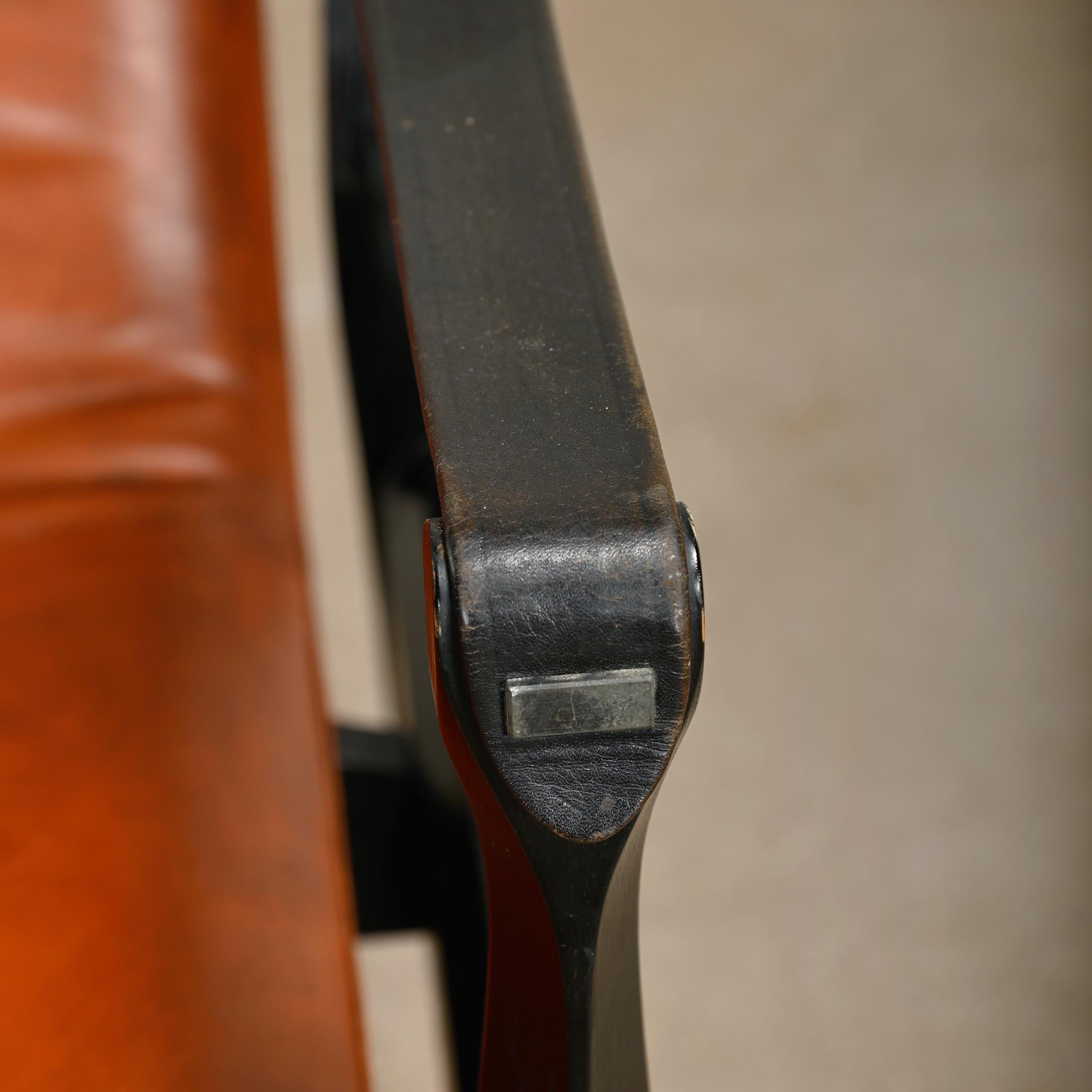 Karen & Ebbe Clemmensen Safari Chair in leather for Fritz Hansen, Denmark 3