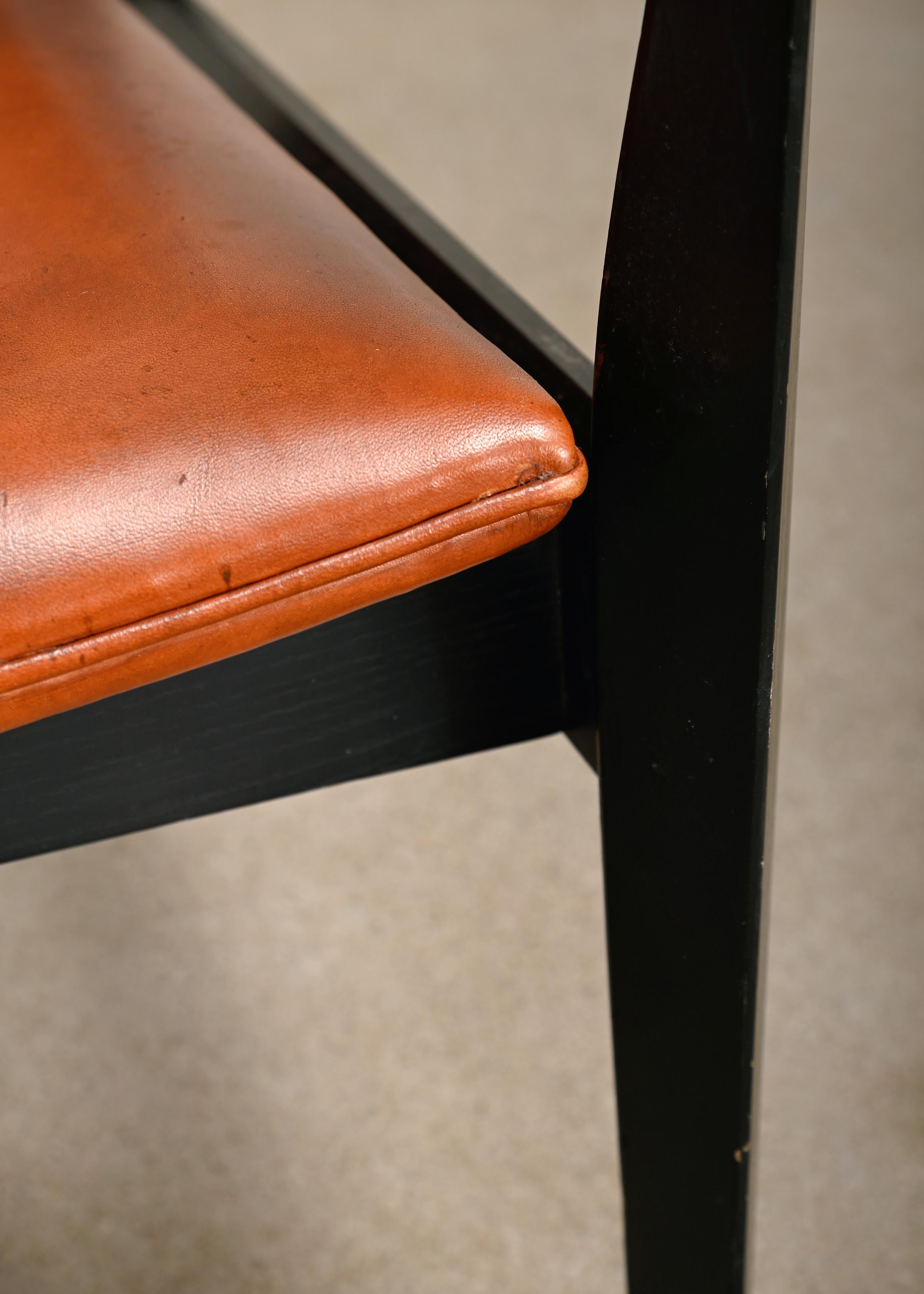 Karen & Ebbe Clemmensen Safari Chair in leather for Fritz Hansen, Denmark 6