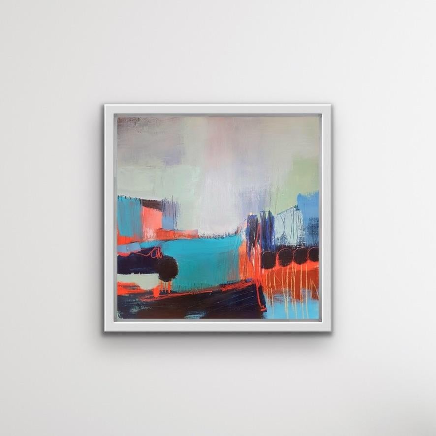New Horizon di Karen Fitzpatrick, Paesaggio, Arte originale, Tecnica mista, Astratto - Painting Contemporaneo di Karen Fitzpatrick 