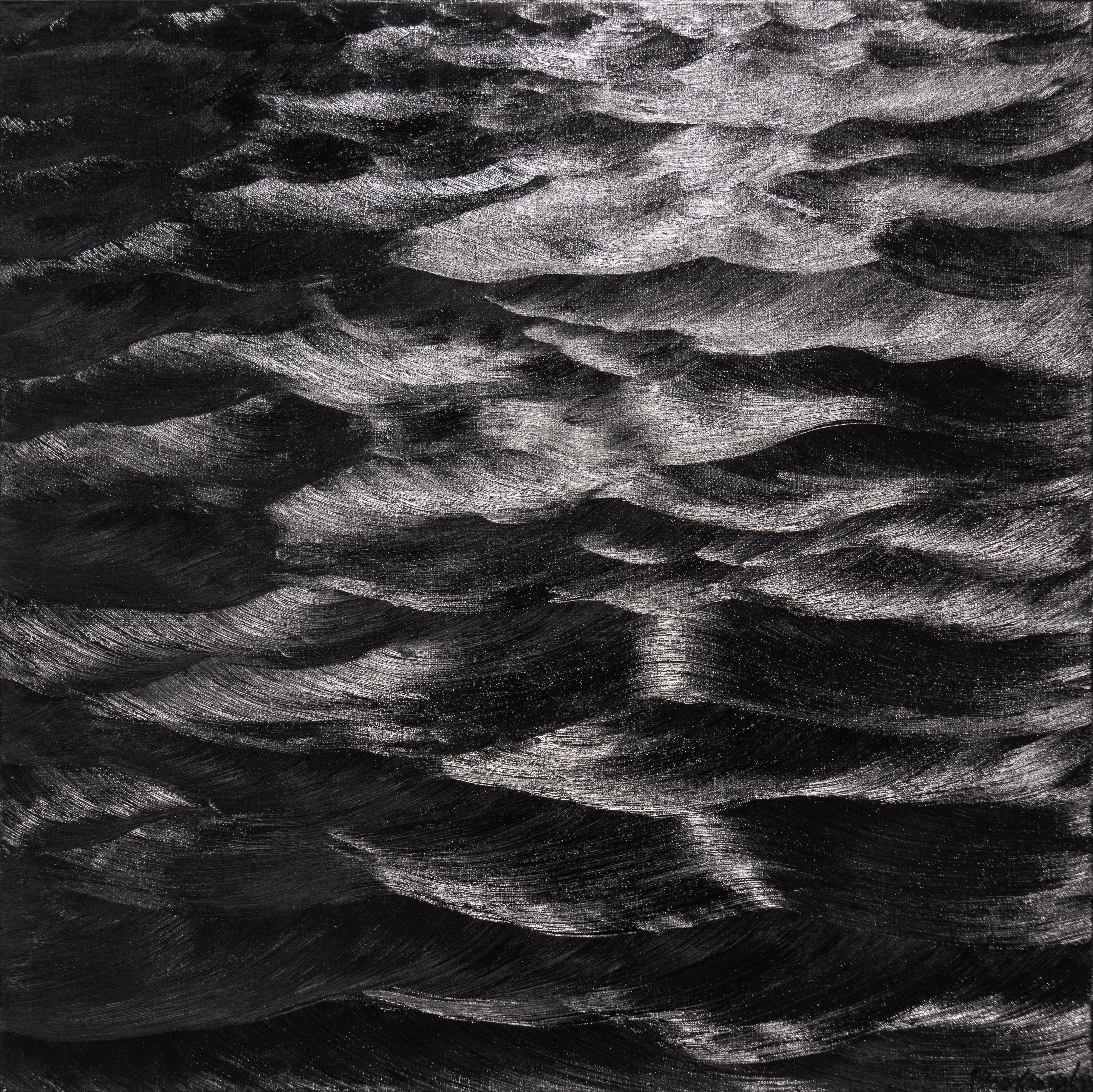 Karen Gunderson Abstract Painting - A Quiet River