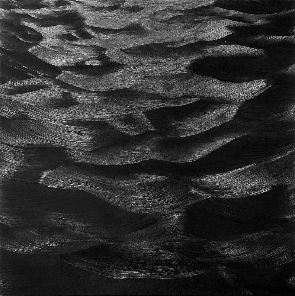 Karen Gunderson Abstract Painting - Sliding Sea