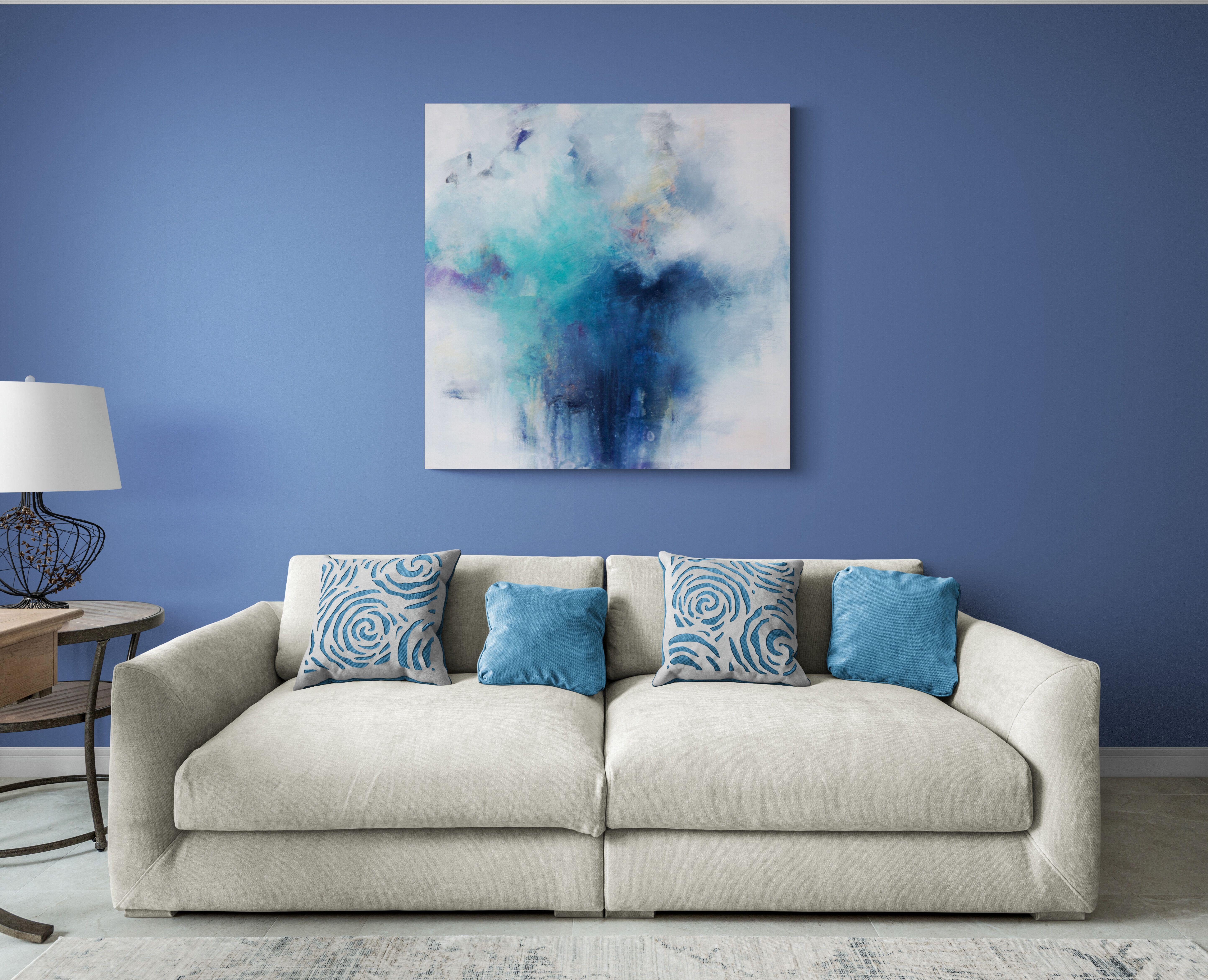 Blue Fusion II, Painting, Acrylic on Canvas For Sale 2
