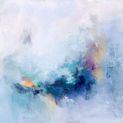 Blaue Fusion V, Gemälde, Acryl auf Leinwand