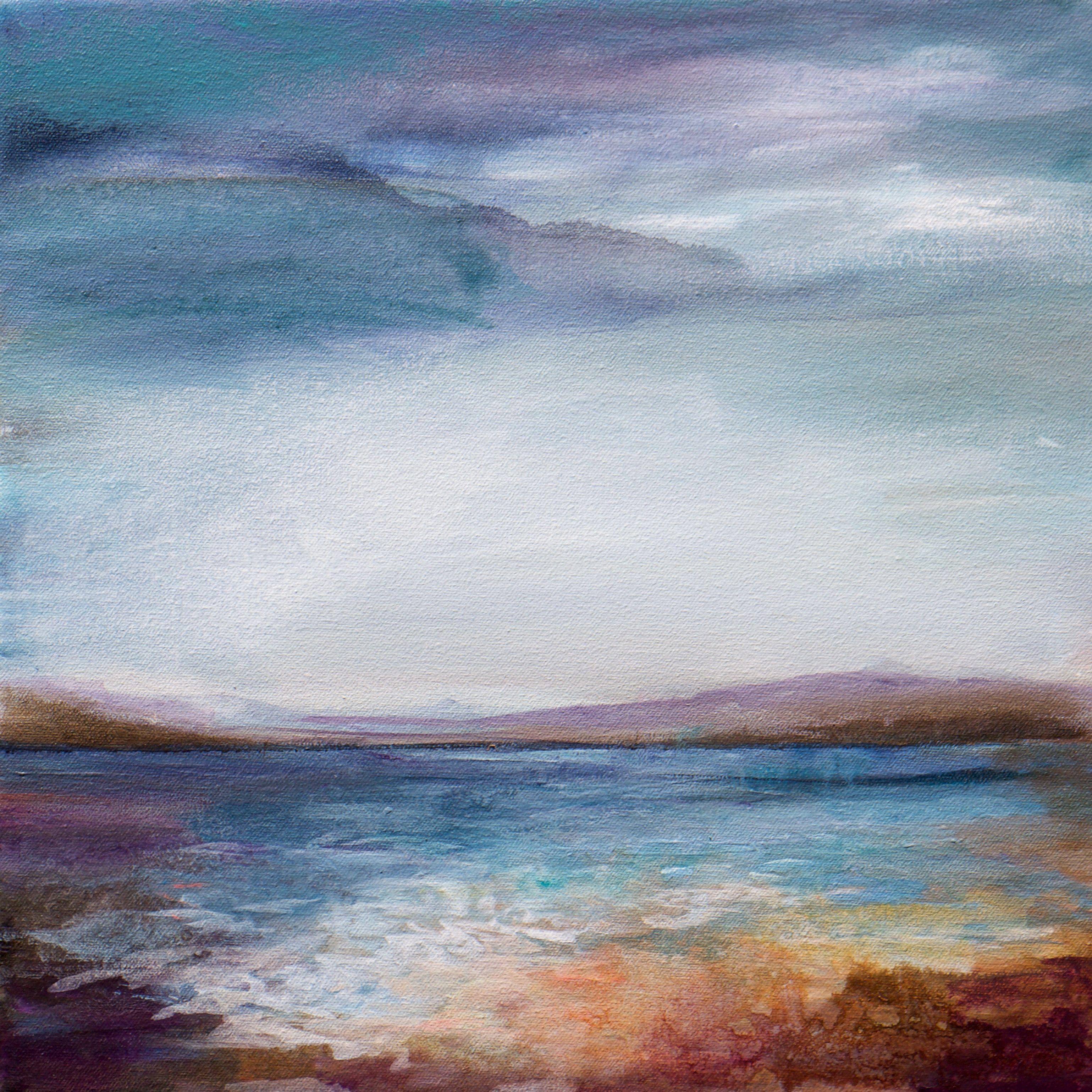 Karen Hale "Lily Pads", Painting, Acrylic on Canvas at 1stDibs