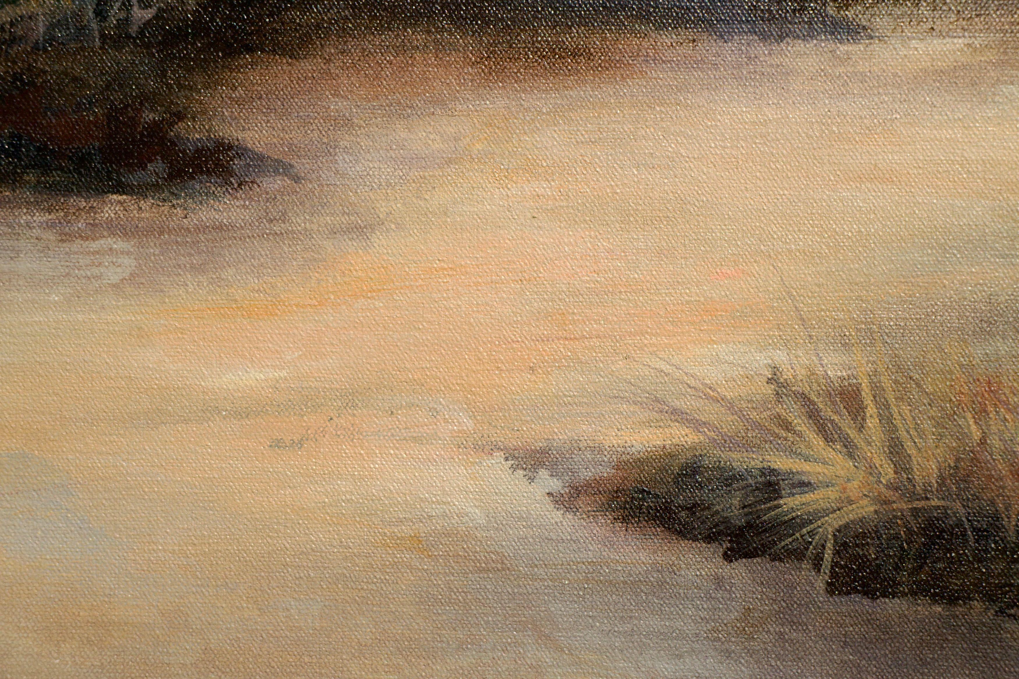 La fine del giorno, Pittura, Acrilico su tela in vendita 2