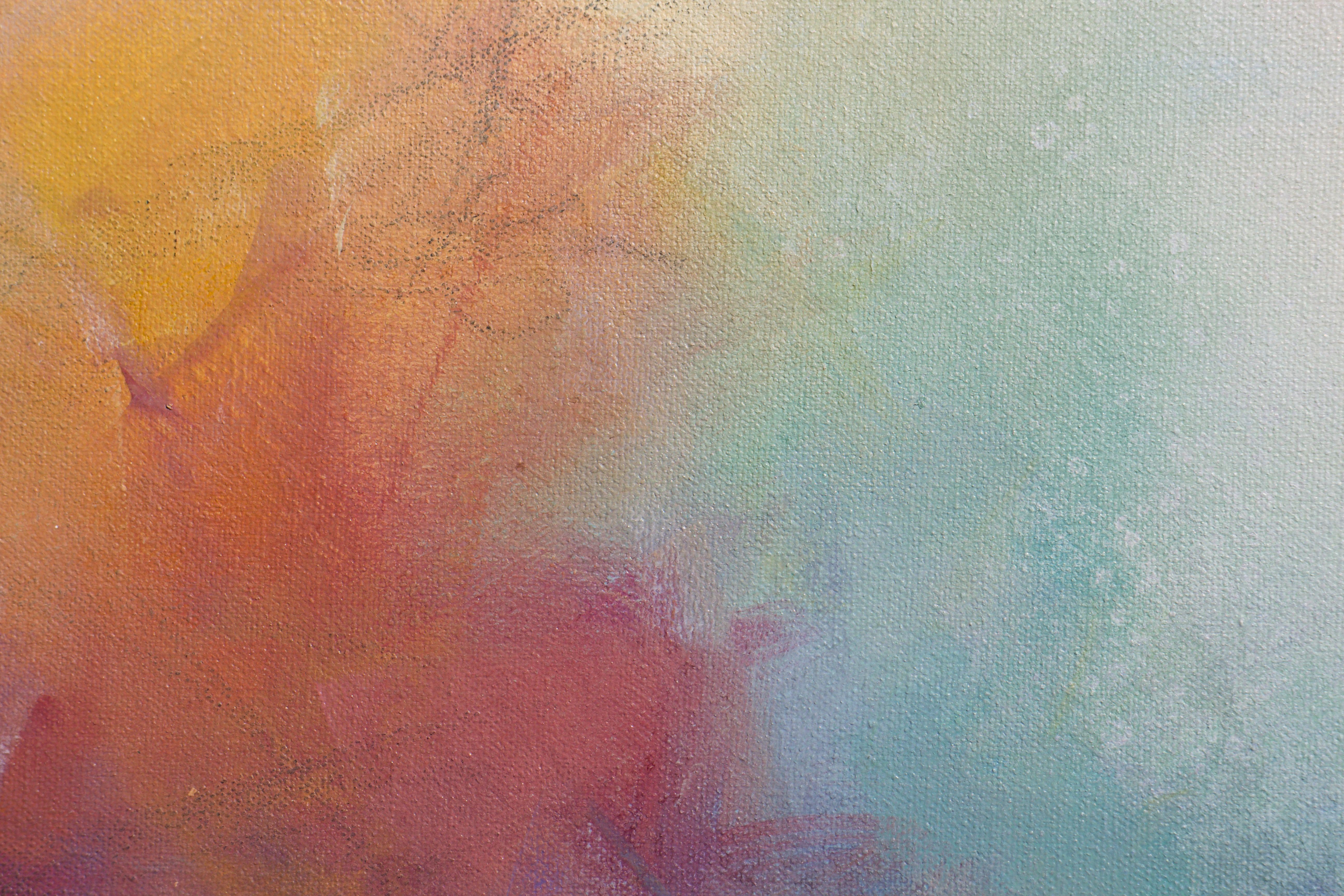 Miscele di colori, Pittura, Acrilico su tela - Painting Espressionismo astratto di Karen Hale